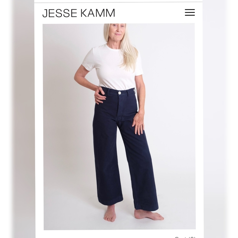 NWOT Jesse Kamm Sailor Pants in Midnight